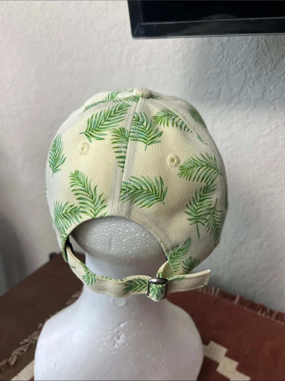New Era Houston astros Baseball Cap with Green Palm Print and Silver H Logo